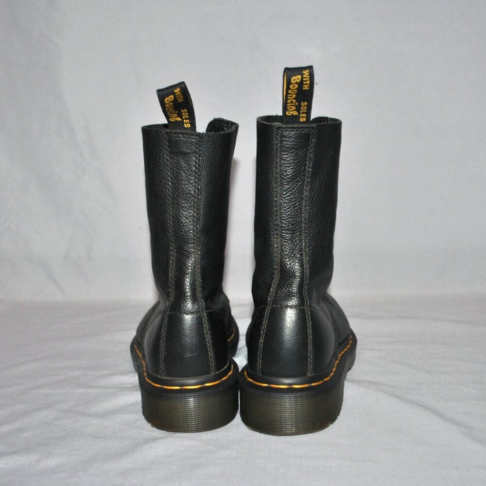 Dr. Martens Boots Size Women's 5 Black Virginia Leather 1490 Mid Calf Boots - Picture 7 of 11